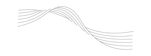 Векторная Иллюстрация Кривых Волн — стоковый вектор