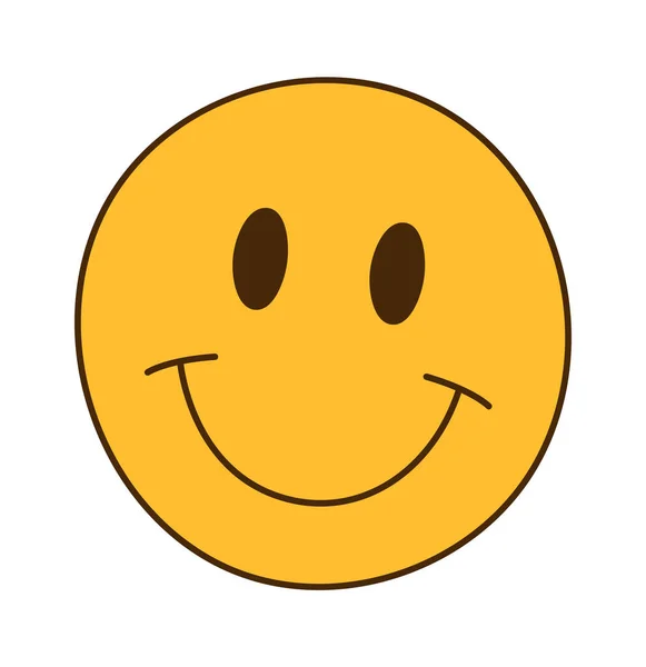 Ευτυχισμένο Χαμόγελο Εικονίδιο Διανυσματική Απεικόνιση — Διανυσματικό Αρχείο