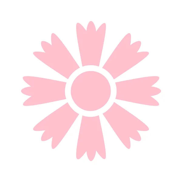Runde Blumenfigur Vektor Illustration — Stockvektor