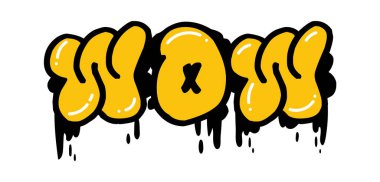 Vay canına, Lettering Street Graffiti Vektör İllüstrasyonu