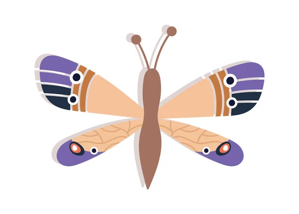 Mariposa Insecto Ilustración Vector Ilustración — Vector de stock