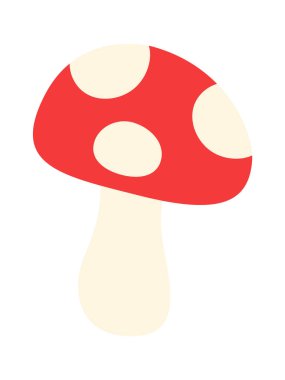 sinek agaric mantar vektör çizim