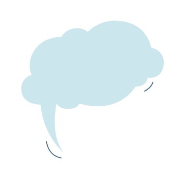 Konuşma Gökyüzü Kabarcık Vektörü İllüstrasyonu