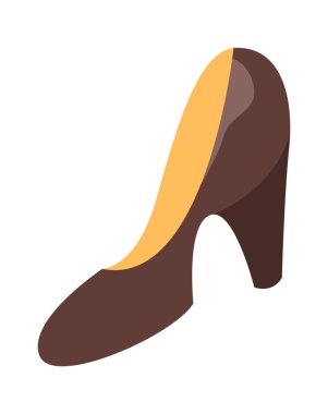 Kadın Topuklu Ayakkabı Vektörü İllüstrasyonu