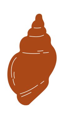 Deniz Kabuğu Yumuşakça Vektör İllüstrasyonu