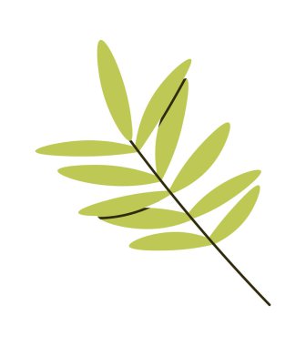 Şube yaprakları vektör çizim ile