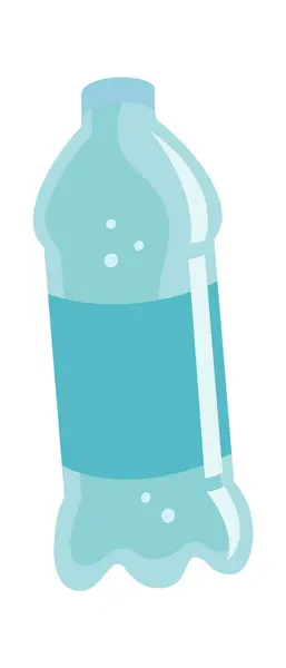 Plast Vattenflaska Vektor Illustration — Stock vektor