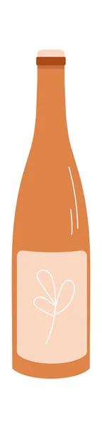 Bottiglia Illustrazione Del Vettore Del Vino — Vettoriale Stock