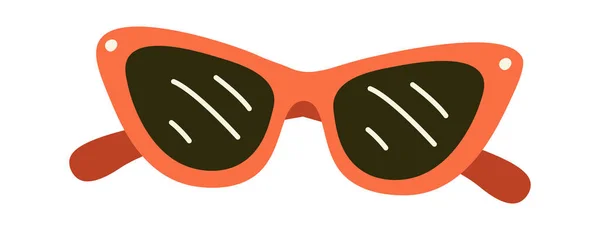 Mujer Gafas Sol Accesorio Vector Illustration — Vector de stock
