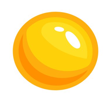 Parlak Yuvarlak Düğme Vektör İllüstrasyonu