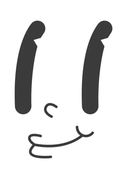 Zeichentrickfigur Gesicht Vektor Illustration — Stockvektor