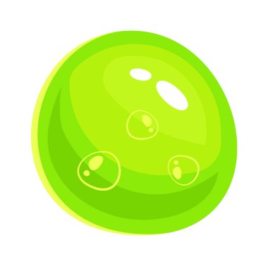 Parlak Yuvarlak Taş Vektör İllüstrasyonu