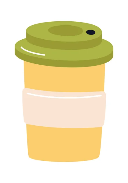 Cup Hot Drink Vector Illustration — Stock Vector