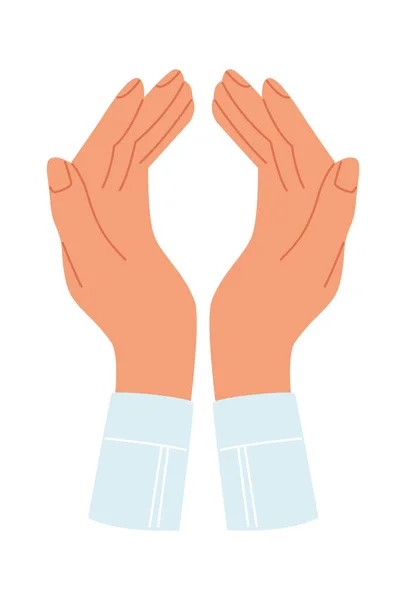 Ανθρώπινα Χέρια Κρατώντας Διανυσματική Απεικόνιση — Διανυσματικό Αρχείο