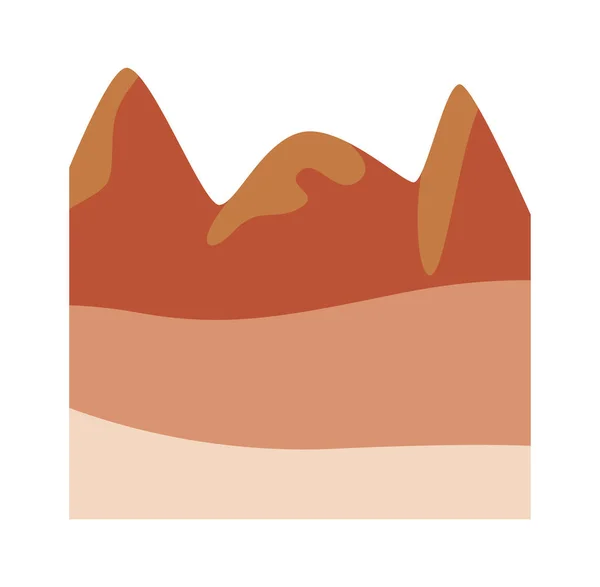 Пісок Гори Пейзаж Векторні Ілюстрації — стоковий вектор
