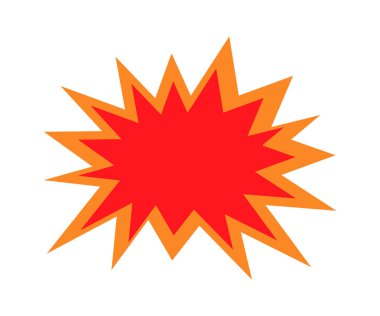 Flash Patlama Simgesi Vektör İllüstrasyonu