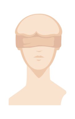 Kör Adalet, Baskın Vektörü İllüstrasyonu