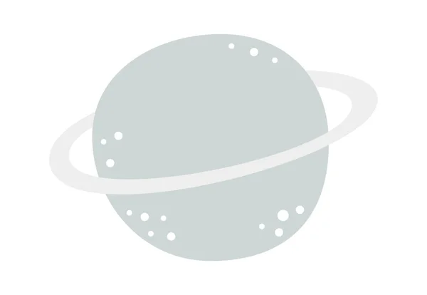 Disk Planet Doodle Vector Illustration — Stockvektor