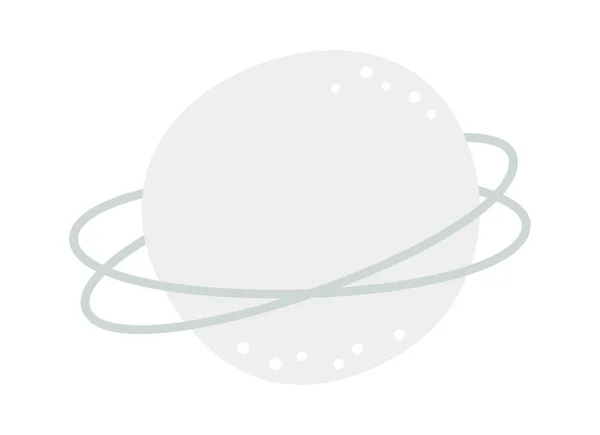 Disk Planet Doodle Vector Illustration — Stock Vector