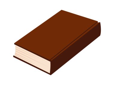 kapalı kitap simge vektör çizim