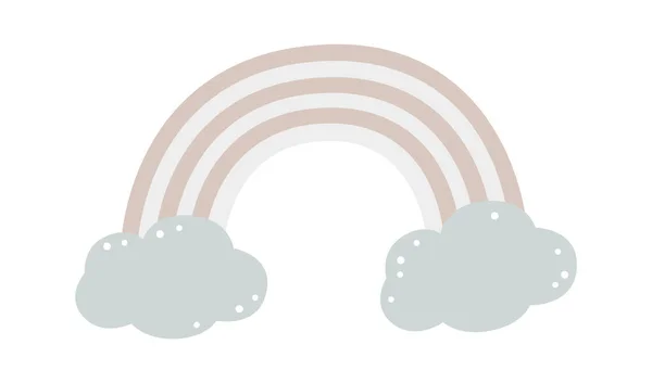 虹の雲ベクトル イラスト — ストックベクタ