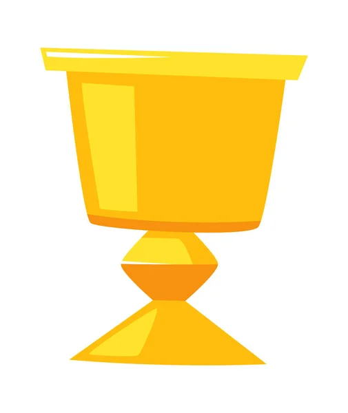 Gold Cup Icon Vector Illustration — Stock Vector