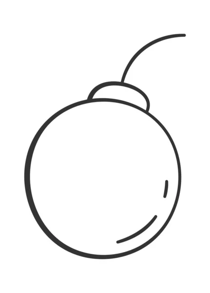 Illustration Vectorielle Bombe Dessinée Main — Image vectorielle