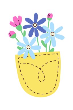 Cep Vektörü Resimlerinde Çiçekler