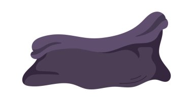 Boş Çuval Bezi Torbası Vektörü İllüstrasyonu