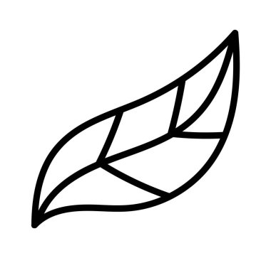 Çiçek Yaprağı Çizgili Vektör İllüstrasyonu