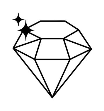 Elmas Mücevherli Vektör Çizimi