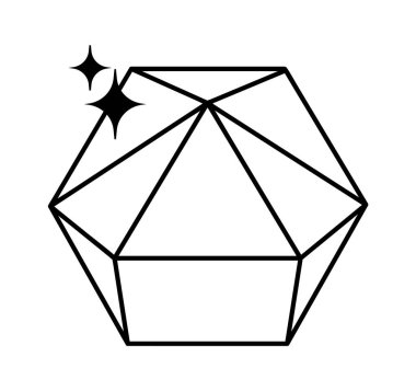 Elmas Mücevherli Vektör Çizimi