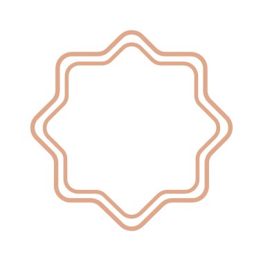 Doğu Biçimli Çerçeve Vektörü İllüstrasyonu