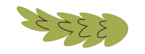 Branch Leaves Vector Illustration — Stock Vector