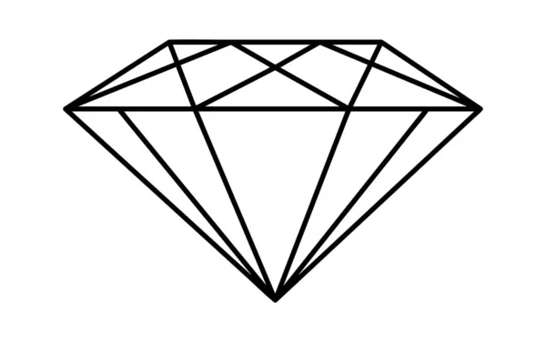 钻石宝石线矢量图解 — 图库矢量图片