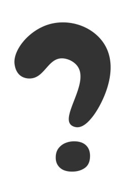 Çizgi Roman Sorusu Mark Vektör İllüstrasyonu