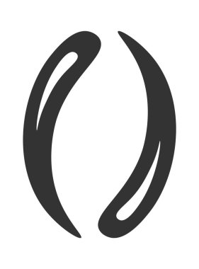 Parantez Parlaklık Sembol Vektörü İllüstrasyonu