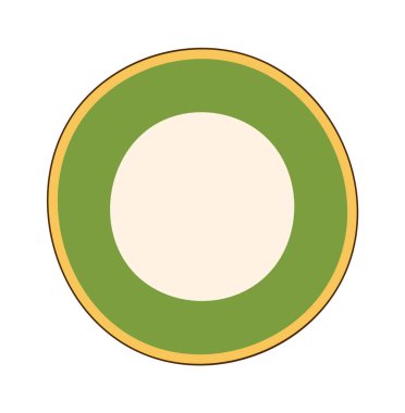 Yuvarlak Yapıştırıcı Simgesi Vektör İllüstrasyonu