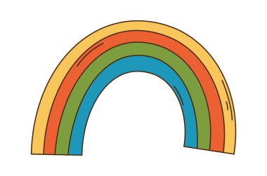 Hava Durumu Gökkuşağı Vektör ResmiComment