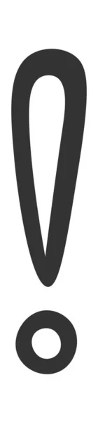 Képregény Felkiáltójel Vektor Illusztráció — Stock Vector