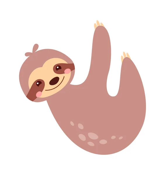Sloth Animal Vector Illustrazione — Vettoriale Stock