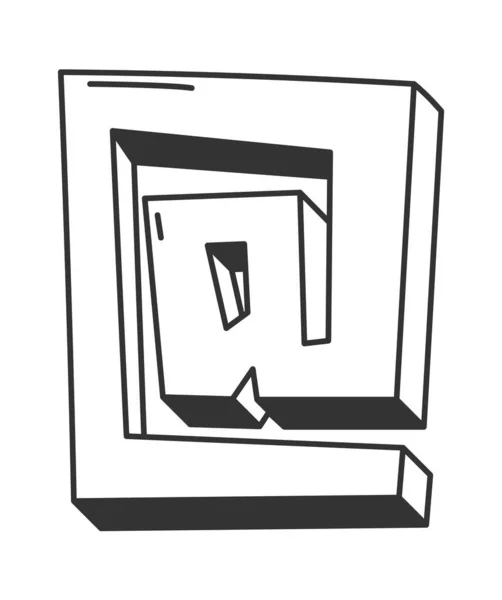 Dessin Animé Illustration Vectorielle Signe — Image vectorielle