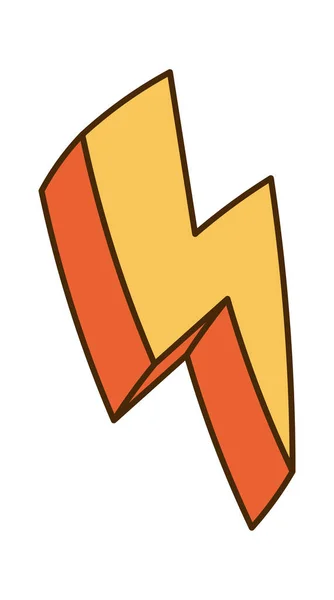 Lightning Icon Vector Illustration — Stockvektor