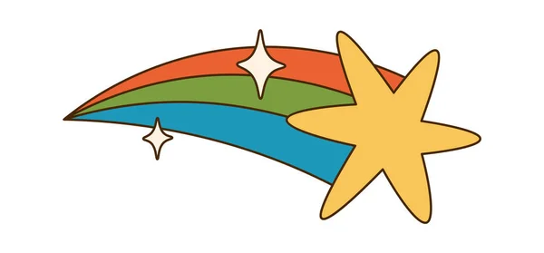 Icono Estrella Voladora Ilustración Vectorial — Archivo Imágenes Vectoriales