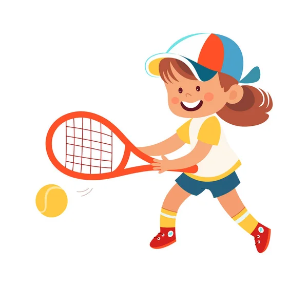 Illustration Vectorielle Tennis Pour Enfant — Image vectorielle