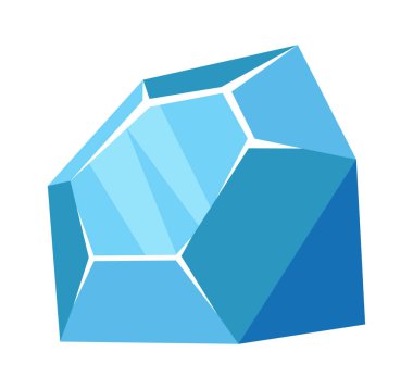 Elmas Mücevheri Taşı Vektör İllüstrasyonu