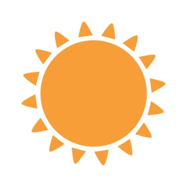 Güneş Simgesi Vektör Resmini Temizle