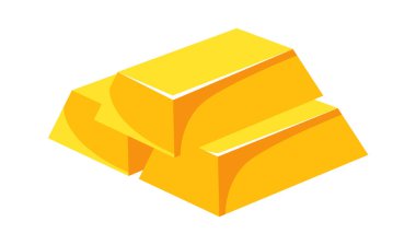 altın külçelerini simge vektör çizim