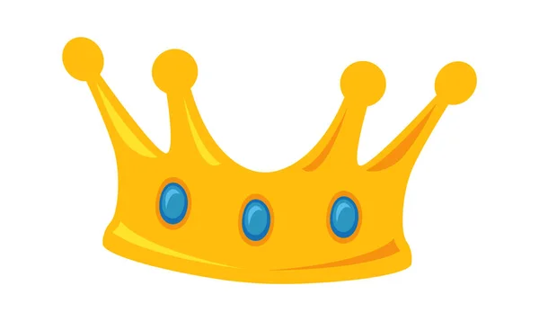 Gold Queen Crown Vector Illustration — Stockový vektor