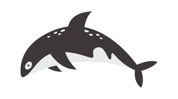 Orca Killer Velrybí Vektor Ilustrace — Stockový vektor